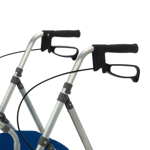 Deambulatore Premium a 4 ruote con freni a leva