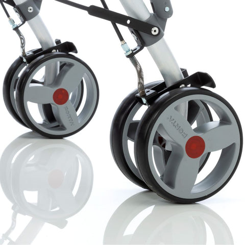 Deambulatore Premium a 4 ruote con freni a leva