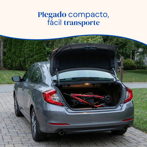 Deambulatore Lambda | Quattro ruote, sedile e schienale, deambulatore per anziani (Rosso)