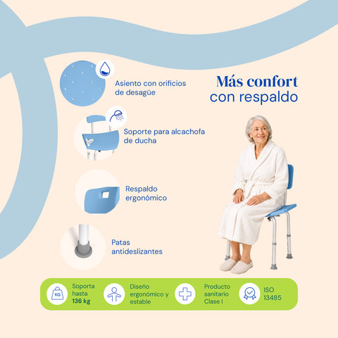 Silla de ducha Aqua Plus