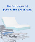 Interior del colchón diseñado para máxima adaptabilidad en camas articuladas