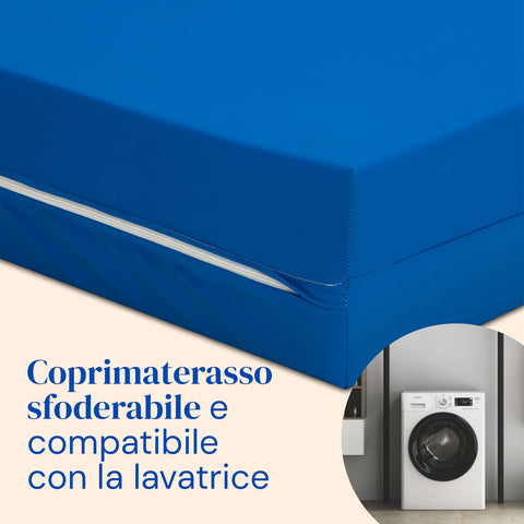 Pack letto ospedaliero regolabile in altezza con materasso Professional HR (105x200 cm, Sponde letto)