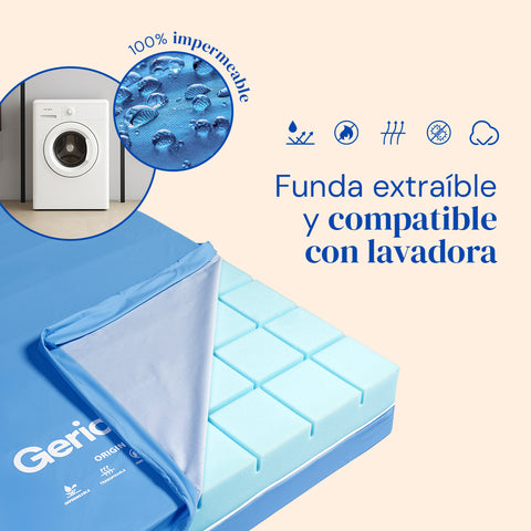 Pack Letto Ortopedico con Materasso Impermeabile Alta resilienza Origin HR