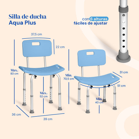 Silla de ducha Aqua Plus