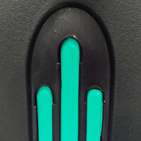 Pack 2 stampelle in alluminio con impugnatura anatomica in gomma colore verde