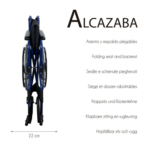 Sedia a rotelle autopropulsabile - Colore blu